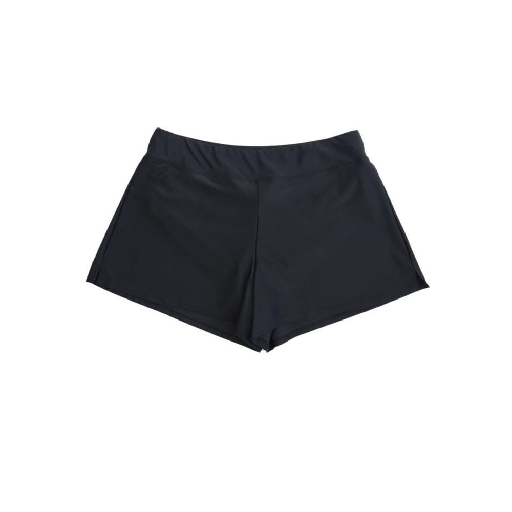 Island Escape Women's Pull-On Shorts Swim Cover-Up 16 Black